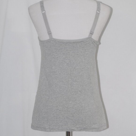 Maternity Camisole Built in Bra Shelf Easy Open Front GUC Womens Medium - Picture 3 of 3